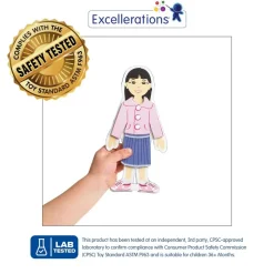 Excellerations® Magnetic Dressing Dolls - 80 Pieces