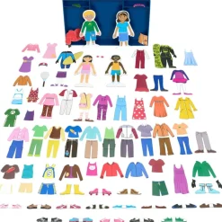 Excellerations® Magnetic Dressing Dolls - 80 Pieces