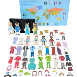 Excellerations® Magnetic Multicultural Dressing Dolls