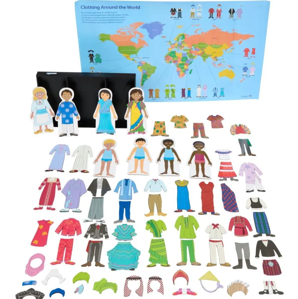 Excellerations® Magnetic Multicultural Dressing Dolls