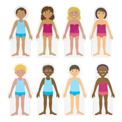 Excellerations® Magnetic Multicultural Dressing Dolls