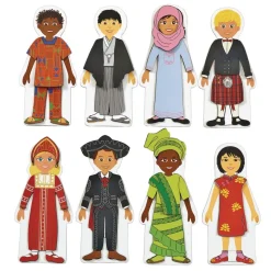 Excellerations® Magnetic Multicultural Dressing Dolls