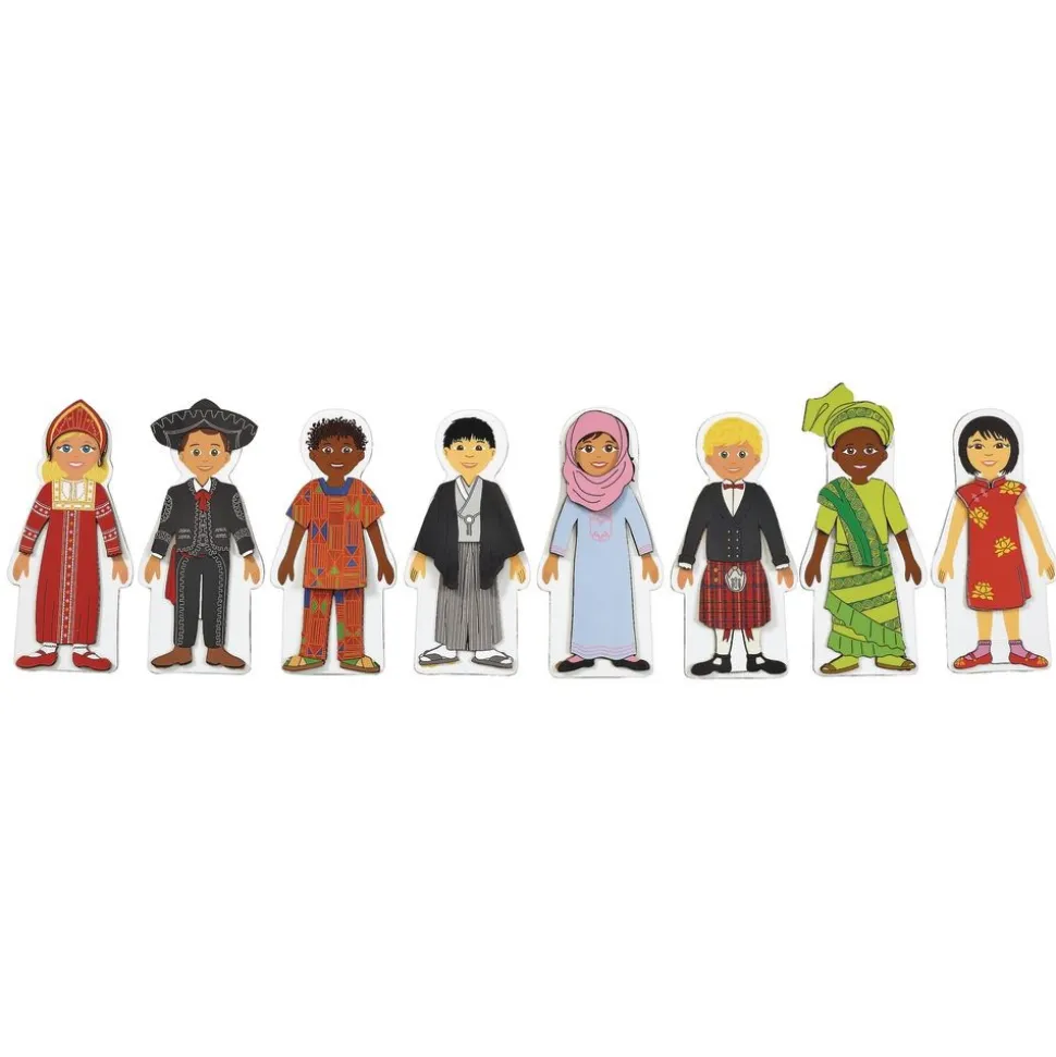 Excellerations® Magnetic Multicultural Dressing Dolls