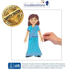 Excellerations® Magnetic Multicultural Dressing Dolls