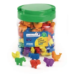 Excellerations® Math Manipulatives - 4 Different Sets, 444 Pieces Total