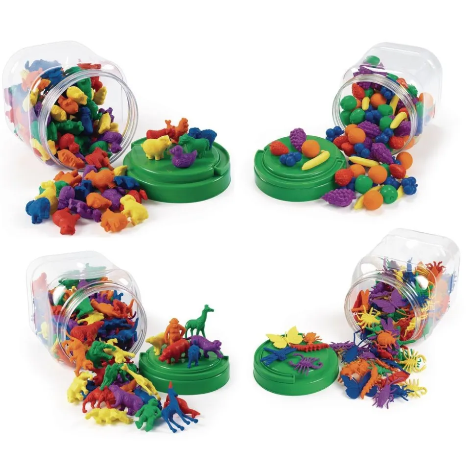 Excellerations® Math Manipulatives - 4 Different Sets, 444 Pieces Total