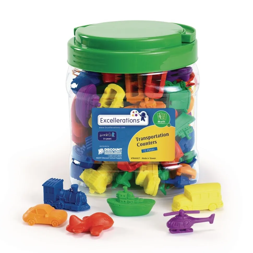 Excellerations® Math Manipulatives - 4 Different Sets, 424 Pieces Total