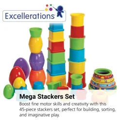 Excellerations® Mega Stackers - 45 Pieces