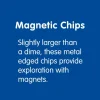 Excellerations® 100 Metal-Edged Chips & 6 Magnetic Wands Kit