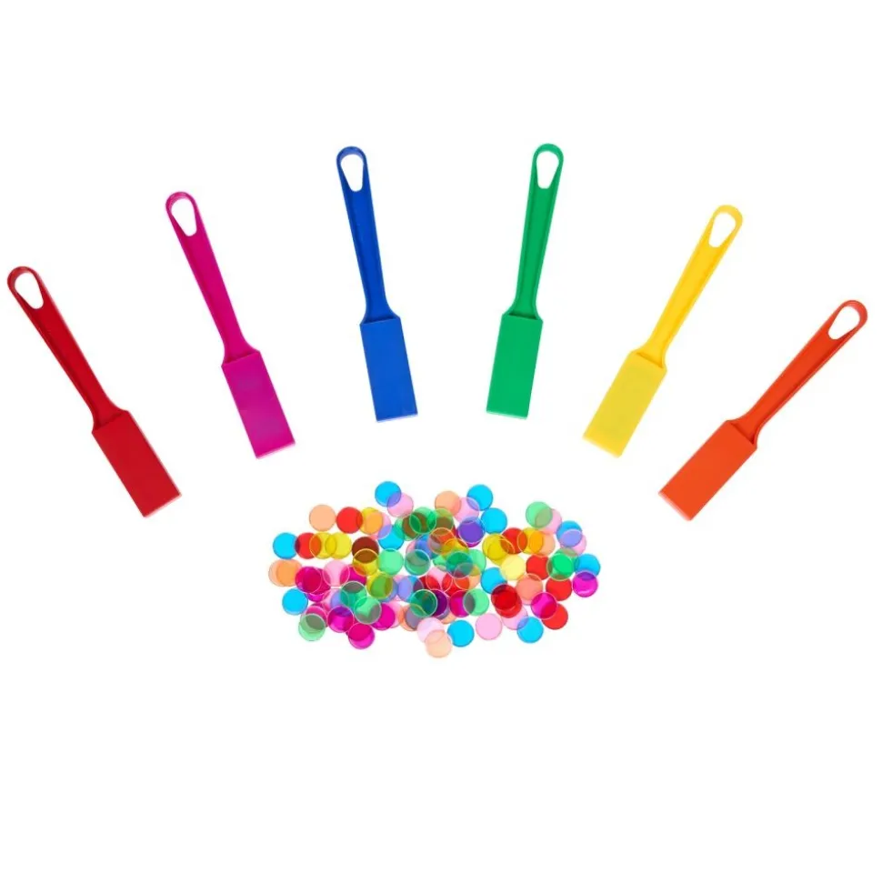 Excellerations® 100 Metal-Edged Chips & 6 Magnetic Wands Kit