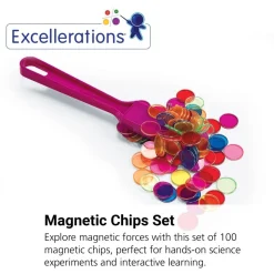 Excellerations® Metal-Edged Chips for Magnets - 100 Pieces