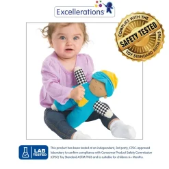 Excellerations® Multicultural Velour Soft Baby Dolls - Set of 4