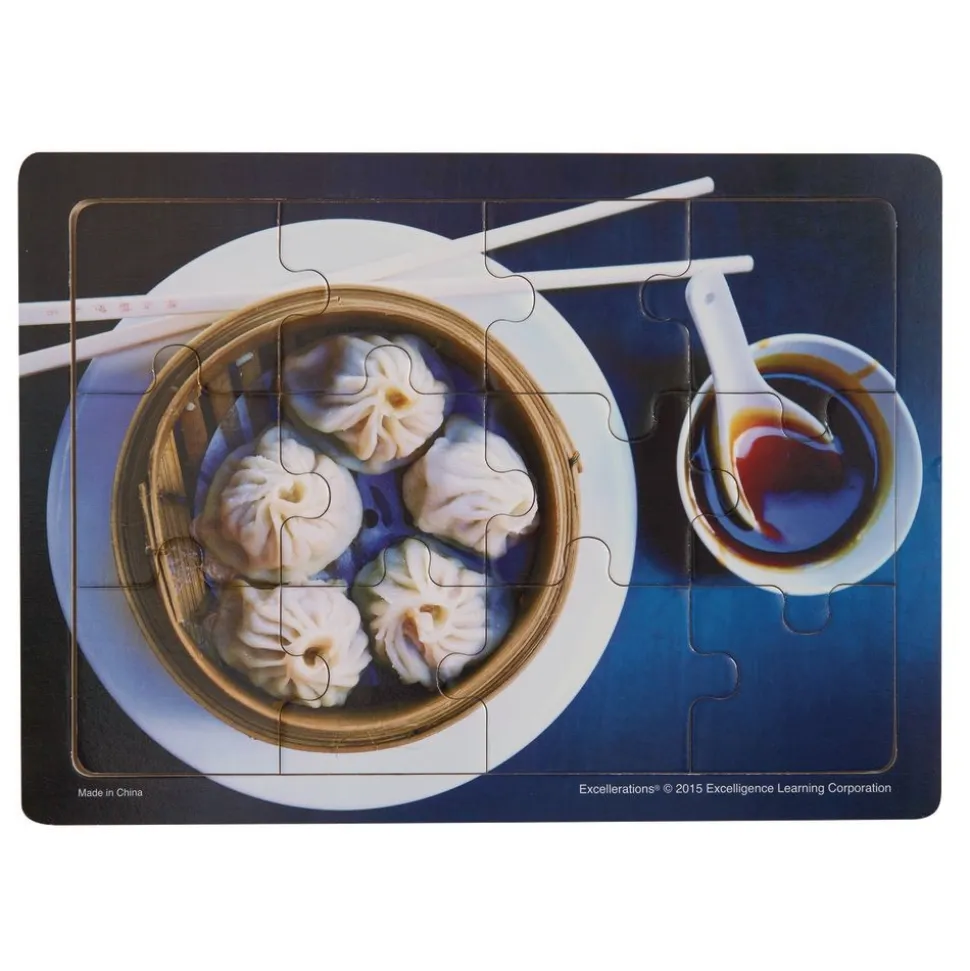 Excellerations® Multicultural Food Puzzles - Set of 6