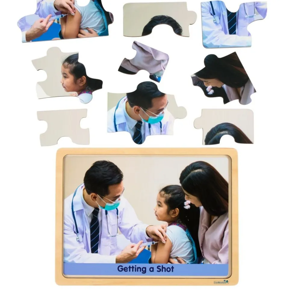 Excellerations® My First Doctor Visit - Set of 9 Wooden Puzzles