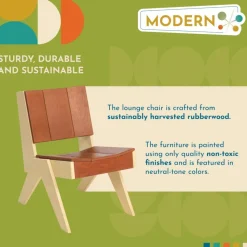 Excellerations® Natural Plywood Lounge Chair