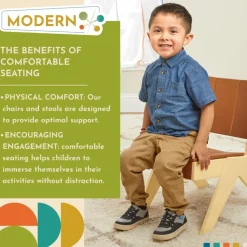 Excellerations® Natural Plywood Lounge Chair