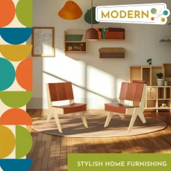 Excellerations® Natural Plywood Lounge Chair