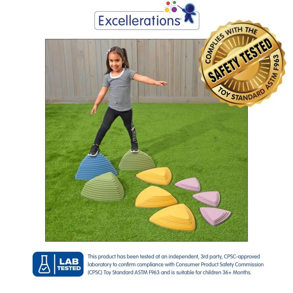 Excellerations® Natural River Stones - Set of 9