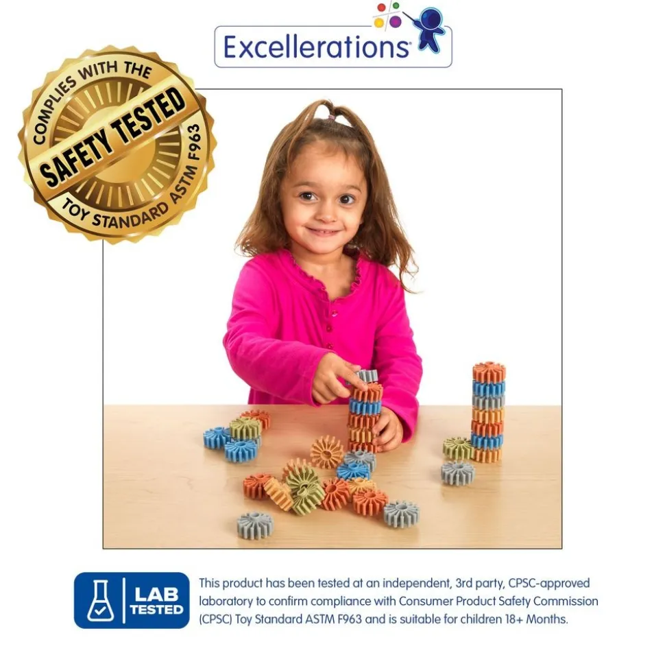 Excellerations® Natural Tones Building Wheels - 75 Pieces