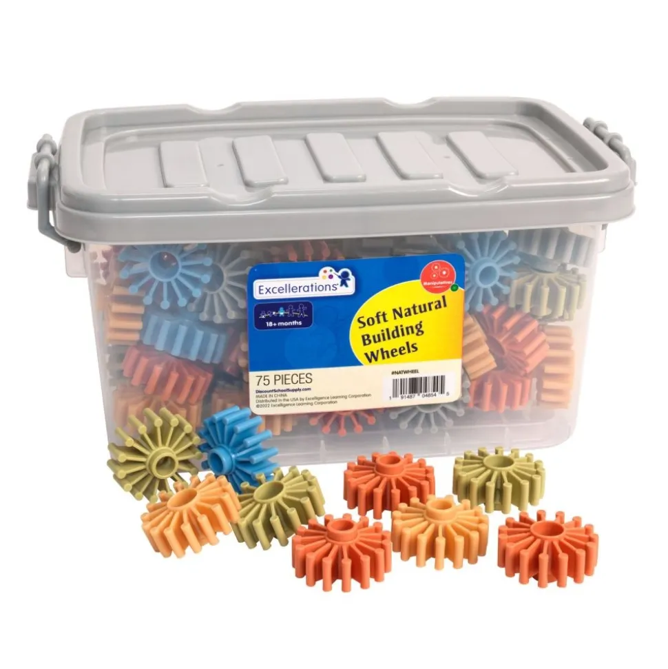 Excellerations® Natural Tones Building Wheels - 75 Pieces