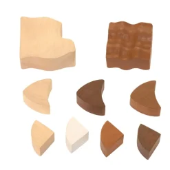 Excellerations® Natural Wood Puzzle and Stacker Set