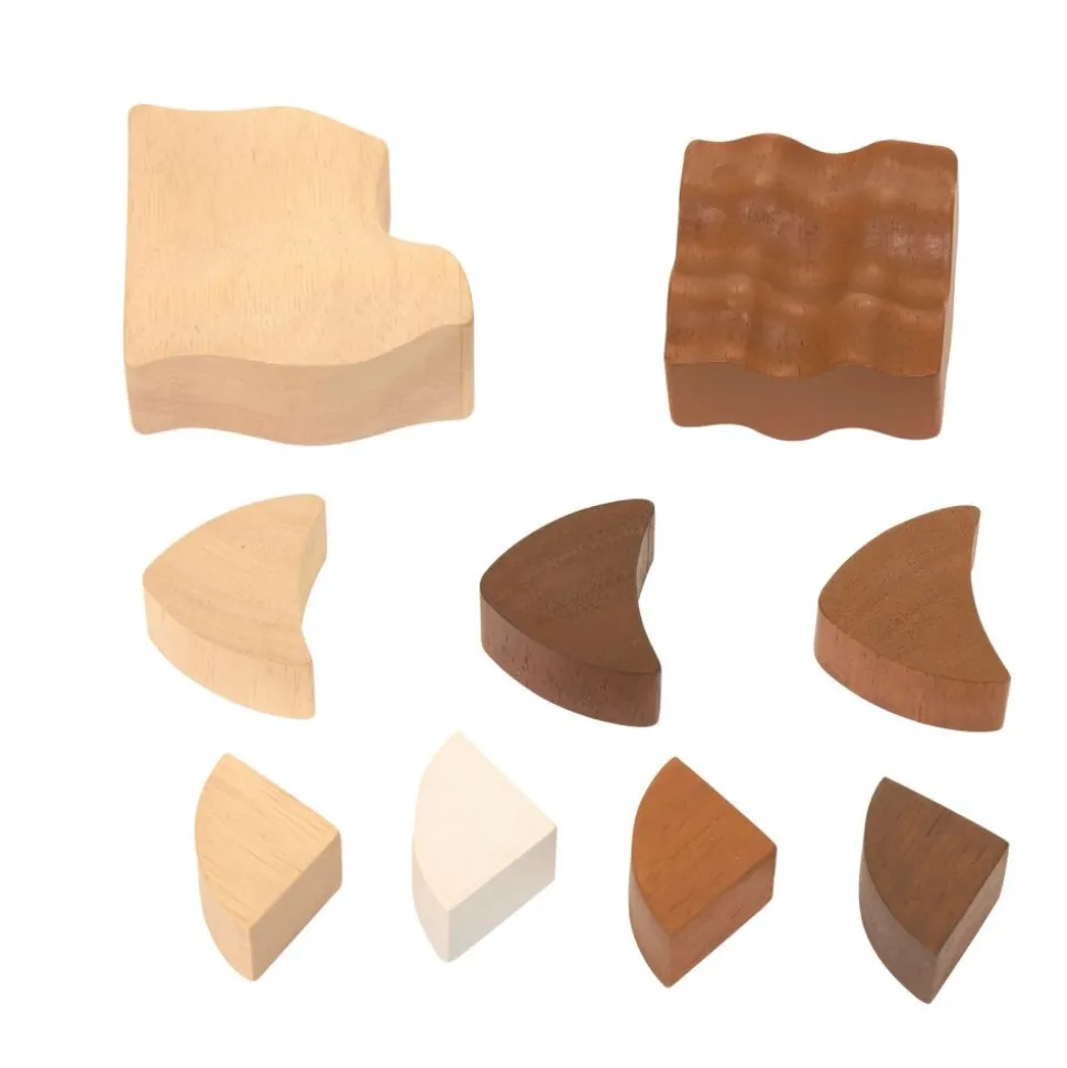 Excellerations® Natural Wood Puzzle and Stacker Set