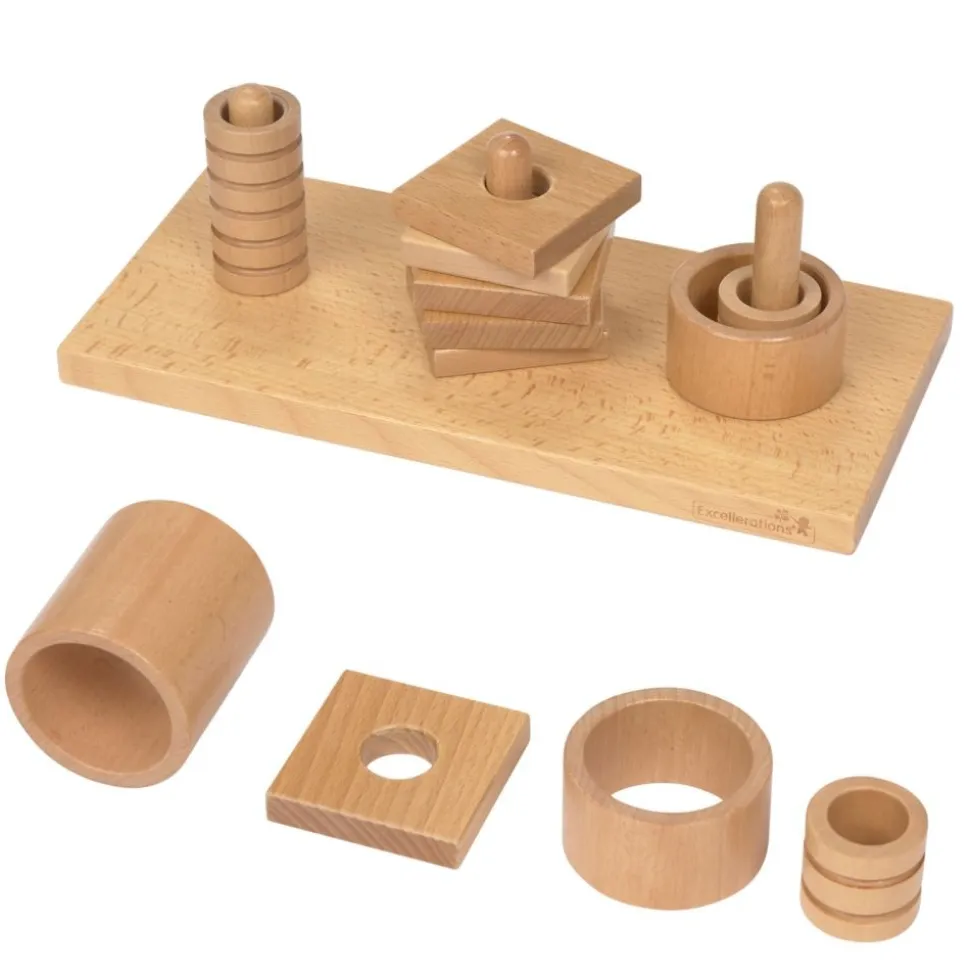 Excellerations® NIFTYsystem® Three-Peg Board Set