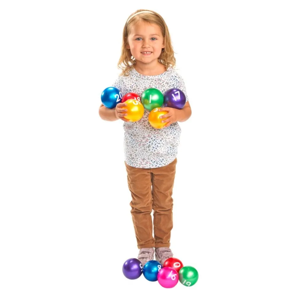 Excellerations® 3" Number Ball - Set of 21 with 1 Air Pump