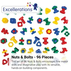 Excellerations® Nuts and Bolts - 96 Pieces