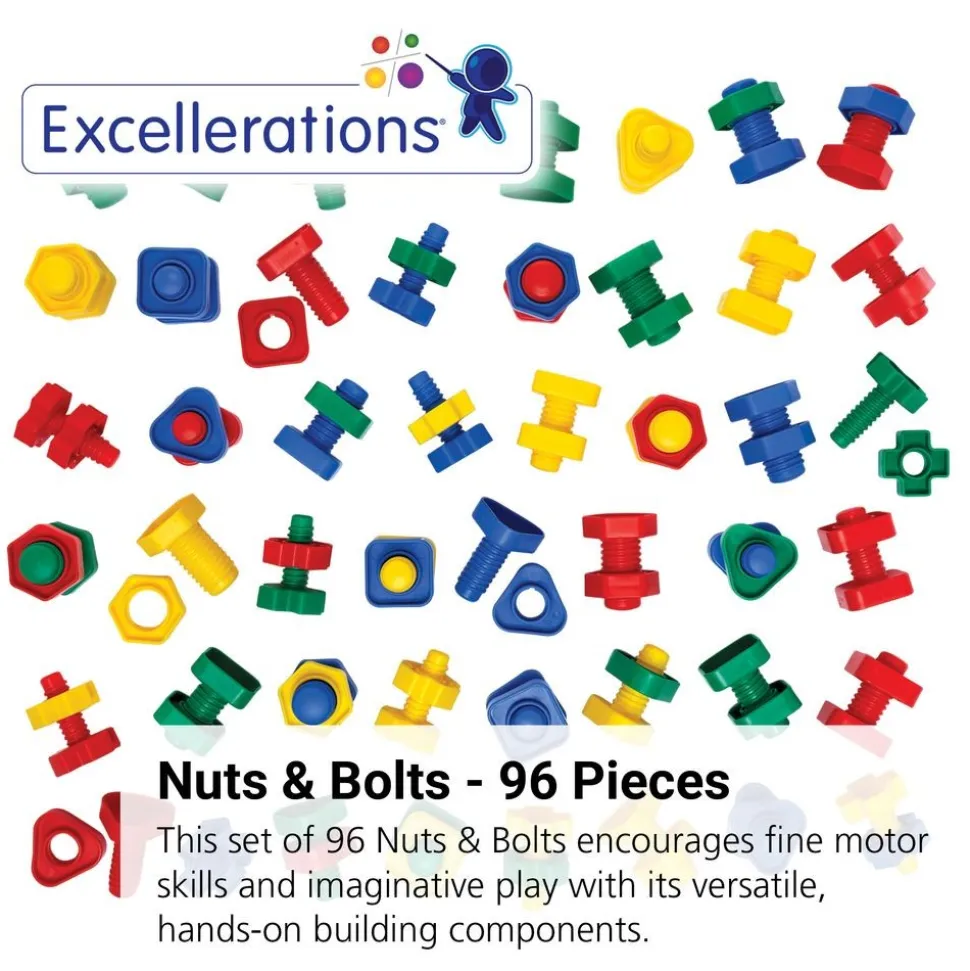 Excellerations® Nuts and Bolts - 96 Pieces