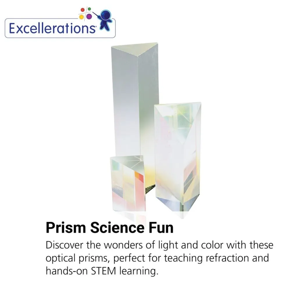 Excellerations® Optical Prisms - Set of 3