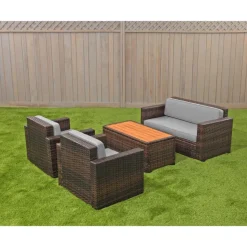 Excellerations® Outdoor Wicker Furniture 4-Piece Set (Preschool Height)