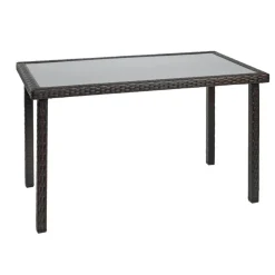 Excellerations® Outdoor Wicker Set - Table, Bench, & 2 Chairs 26