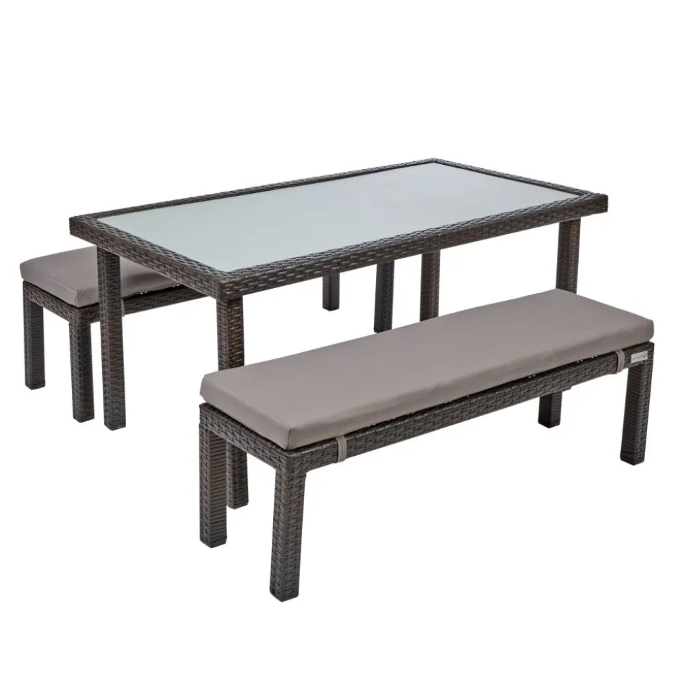 Excellerations® Outdoor Wicker Dining Set 21" (Preschool Height)