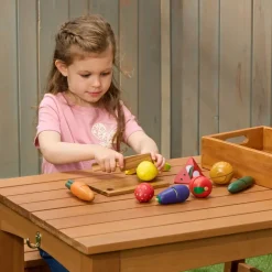 Excellerations® Outdoor Wooden Food Set - Set of 12 pcs