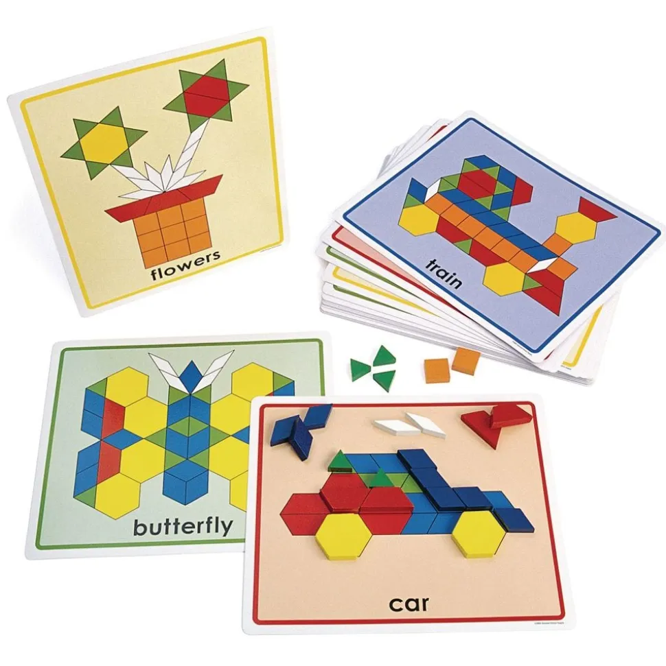 Excellerations® Pattern Block Picture Cards - Set of 20