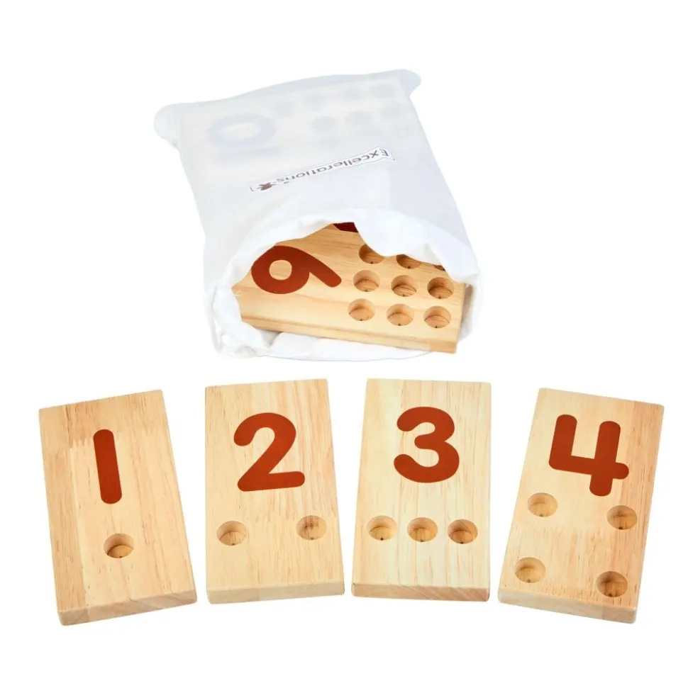 Excellerations® Peg Number Boards - Natural