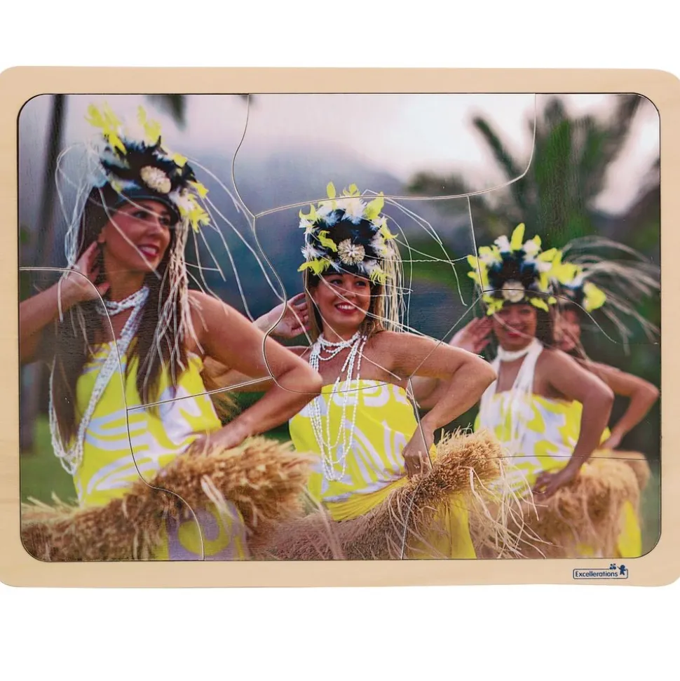Excellerations® Photographic Multi-Cultural World Puzzles - Set of 9