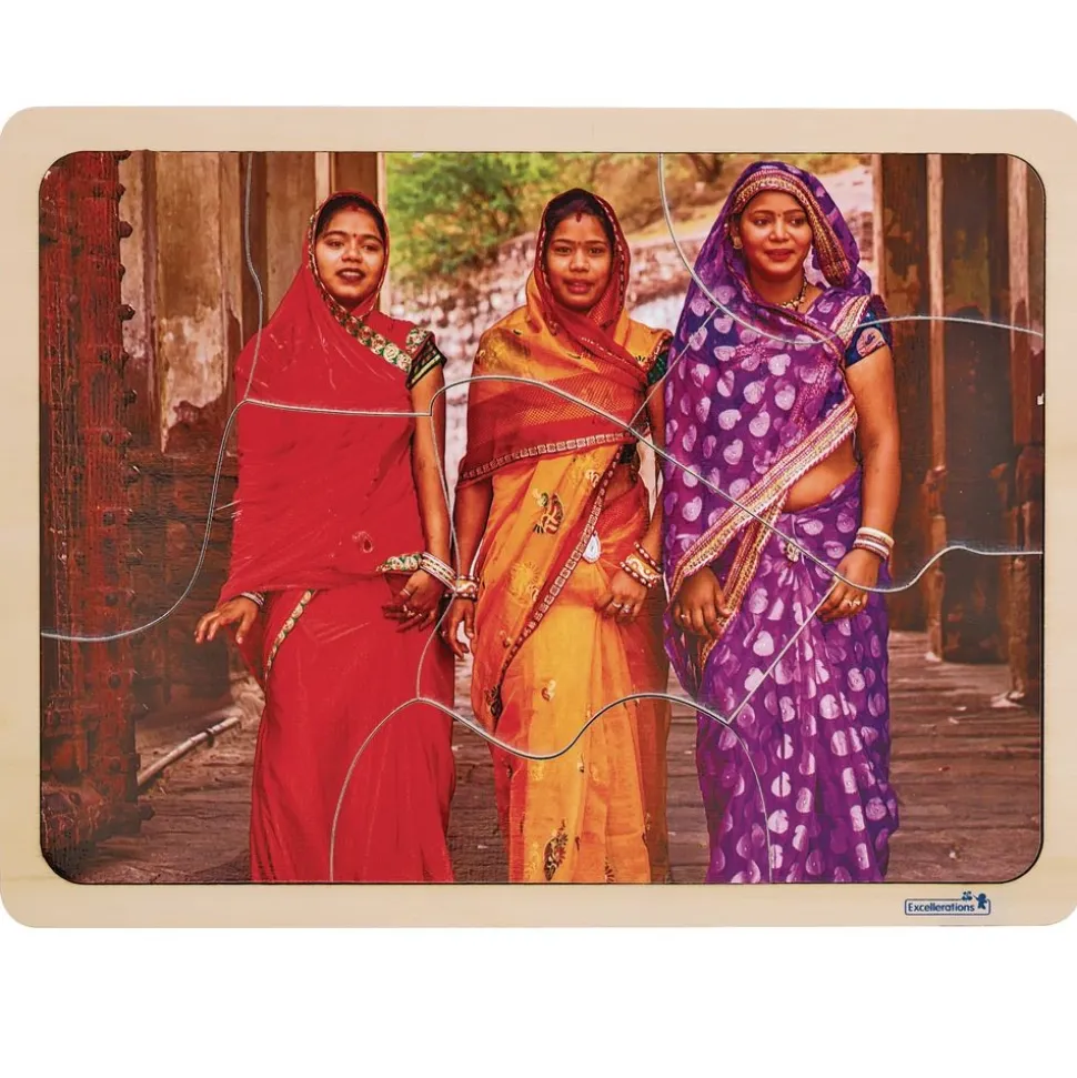 Excellerations® Photographic Multi-Cultural World Puzzles - Set of 9