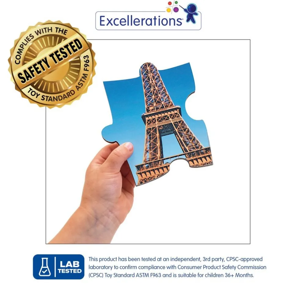 Excellerations® Photo-Real World Heritage Sites Puzzles and Posters - Set of 9 Each