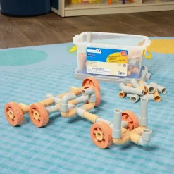Excellerations® Pipetubes & Wheels Construction Set - 68 Pieces