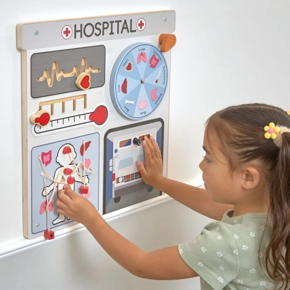 Excellerations® PlayGenius™ Community Helpers Wall Panel Hospital