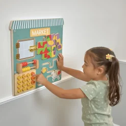 Excellerations® PlayGenius™ Community Helpers Wall Panel Market