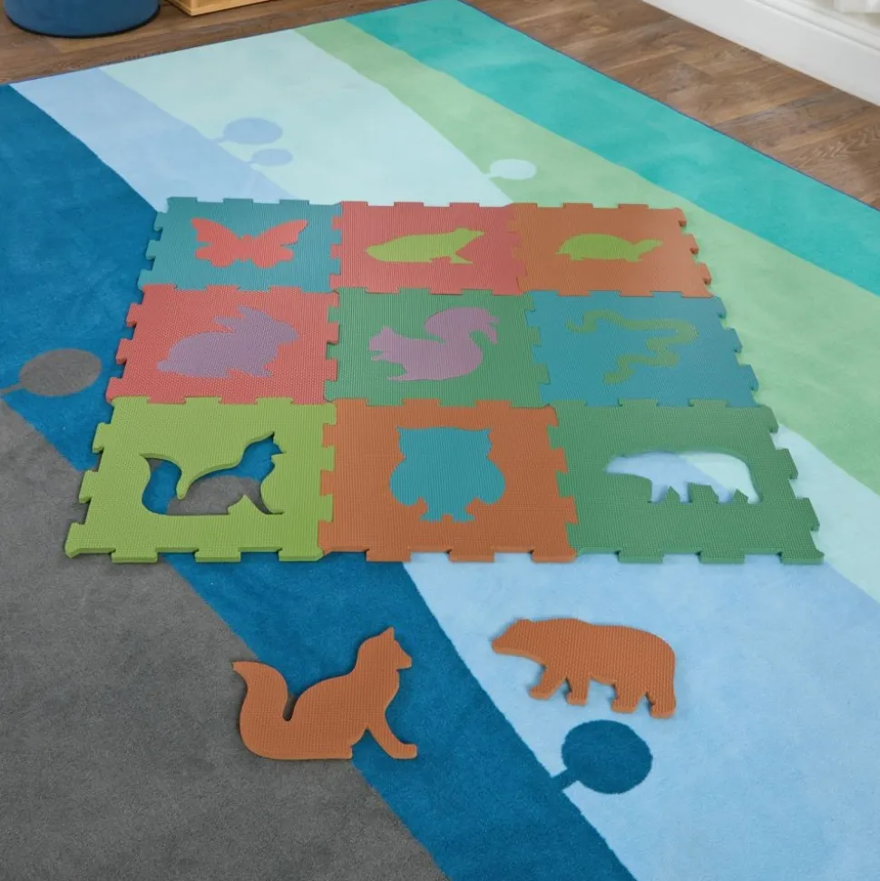 Excellerations® Play Mat: Woodland Animals - Set of 9