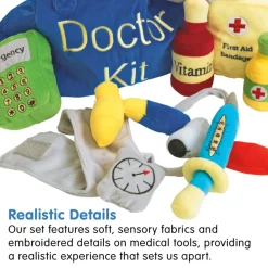 Excellerations® Plush Doctor Kit - 10 Pieces