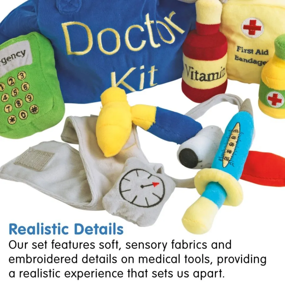 Excellerations® Plush Doctor Kit - 10 Pieces