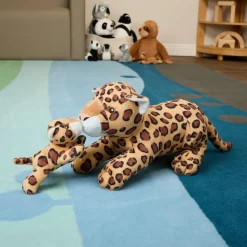 Excellerations® Plush Mama & Baby Leopard