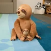 Excellerations® Plush Mama & Baby Sloth
