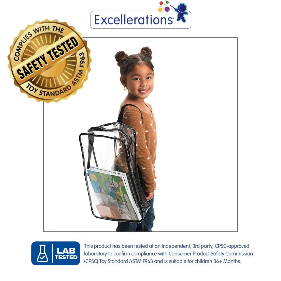 Excellerations® 17" Premium Clear Backpack - Single