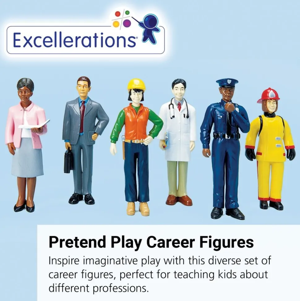 Excellerations® Pretend Play Career Figures - Set of 6